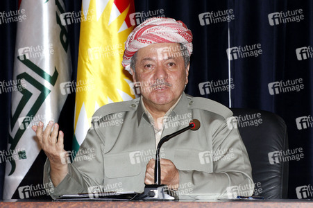 Prssekonferenz mit Masud Barzani in Erbil
