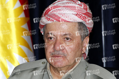 Prssekonferenz mit Masud Barzani in Erbil