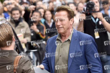 Ankunft von Arnold Schwarzenegger auf dem San Sebastian Film Festival 2017
