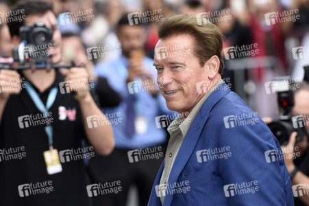 Ankunft von Arnold Schwarzenegger auf dem San Sebastian Film Festival 2017