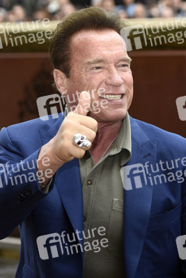 Ankunft von Arnold Schwarzenegger auf dem San Sebastian Film Festival 2017