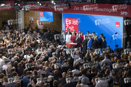 Bundestagswahlabend bei der SPD in Berlin