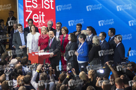 Bundestagswahlabend bei der SPD in Berlin
