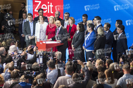 Bundestagswahlabend bei der SPD in Berlin