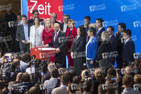 Bundestagswahlabend bei der SPD in Berlin