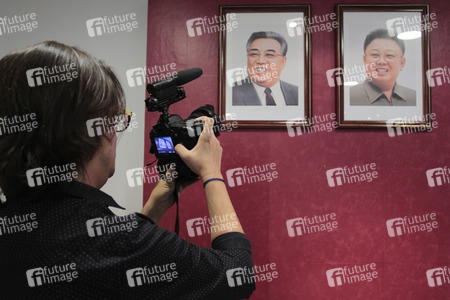 Pressekonferenz mit Kim Hyok Chol in Madrid