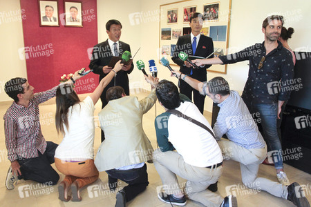 Pressekonferenz mit Kim Hyok Chol in Madrid