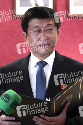 Pressekonferenz mit Kim Hyok Chol in Madrid
