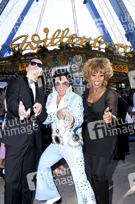Photocall zur Muscial-Tournee mit Tina Turner, Elvis und Falco auf dem Oktoberfest in München