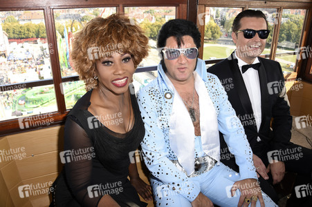 Photocall zur Muscial-Tournee mit Tina Turner, Elvis und Falco auf dem Oktoberfest in München