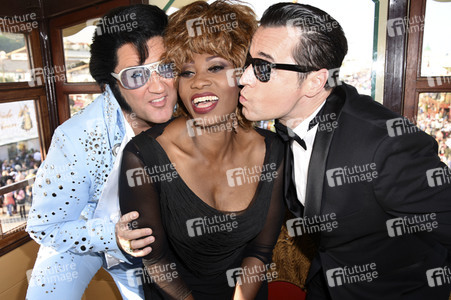 Photocall zur Muscial-Tournee mit Tina Turner, Elvis und Falco auf dem Oktoberfest in München