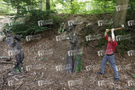 WORKING ART: Holzfäller / Lumberjack Bodypainting