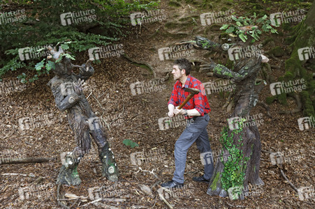 WORKING ART: Holzfäller / Lumberjack Bodypainting