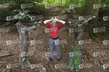 WORKING ART: Holzfäller / Lumberjack Bodypainting