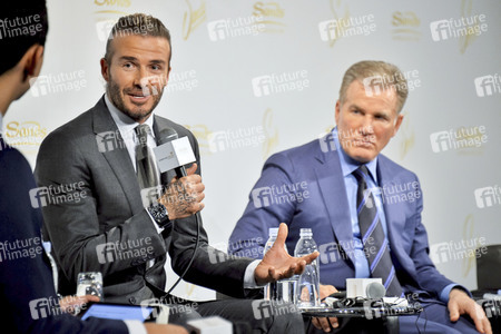 Pressekonferenz mit David Beckham in Tokio
