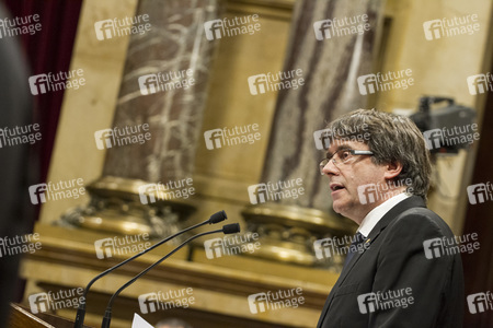 Rede zur Unabhängigkeitserklärung Kataloniens in Barcelona