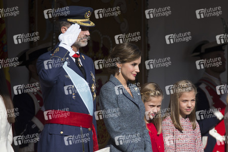 Militärparade zum spanischen Nationalfeiertag in Madrid