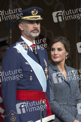 Militärparade zum spanischen Nationalfeiertag in Madrid