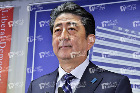 Pressekonferenz mit Shinzo Abe in Tokio