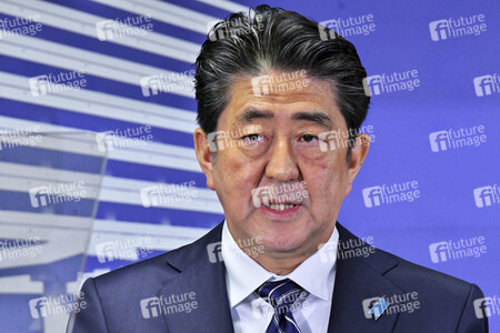 Pressekonferenz mit Shinzo Abe in Tokio