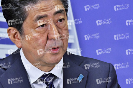 Pressekonferenz mit Shinzo Abe in Tokio