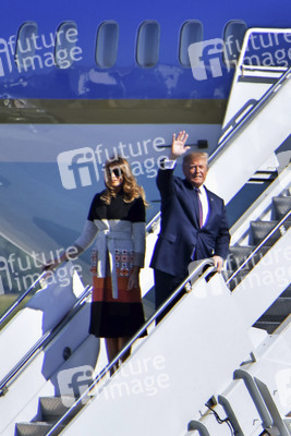 Ankunft von Donald Trump in Fussa