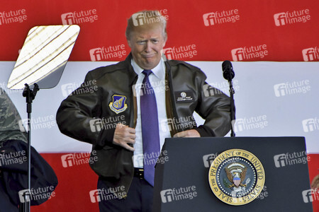 Ankunft von Donald Trump in Fussa
