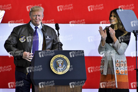Ankunft von Donald Trump in Fussa