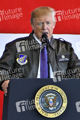 Ankunft von Donald Trump in Fussa