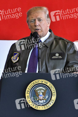 Ankunft von Donald Trump in Fussa