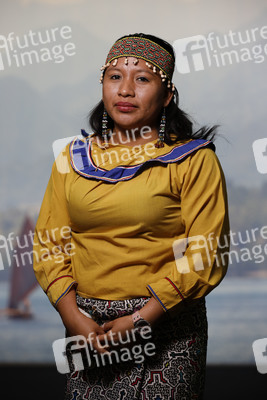 Jerly Ventura Amasifuén auf der UN-Klimakonferenz in Bonn
