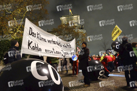 Demonstration für den Kohleausstieg in Berlin
