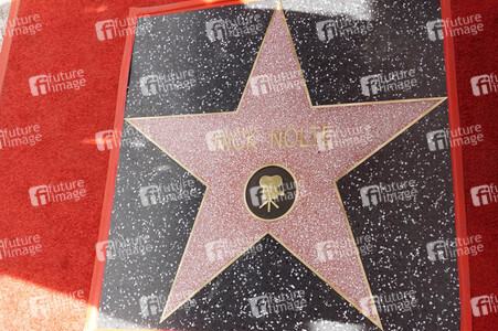 Nick Nolte erhält einen Stern auf dem Hollywood Walk of Fame in Los Angeles