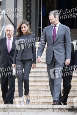 Letizia und Felipe von Spanien bei der Biblioteca Nacional in Madrid