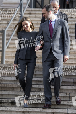Letizia und Felipe von Spanien bei der Biblioteca Nacional in Madrid