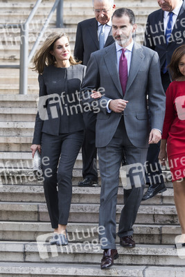 Letizia und Felipe von Spanien bei der Biblioteca Nacional in Madrid