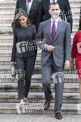 Letizia und Felipe von Spanien bei der Biblioteca Nacional in Madrid