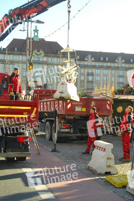 Sicherheitsmaßnahmen beim Striezelmarkt in Dresden
