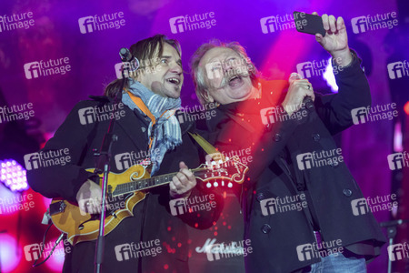 Probe zur Silvester Party am Brandenburger Tor in Berlin