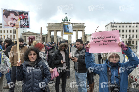 Proteste gegen die iranische Regierung in Berlin