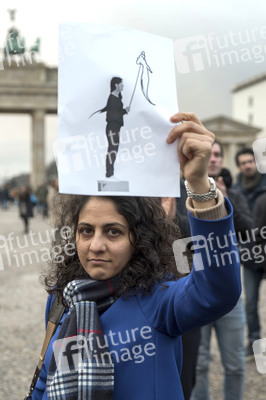 Proteste gegen die iranische Regierung in Berlin