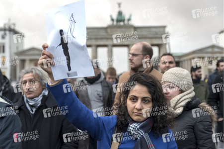Proteste gegen die iranische Regierung in Berlin