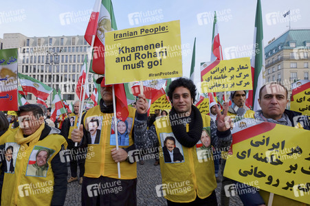 Proteste gegen die iranische Regierung in Berlin