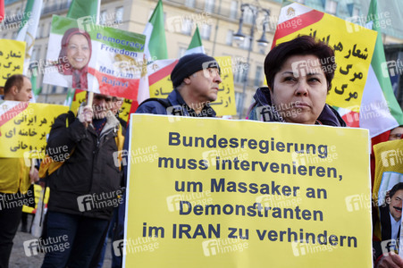 Proteste gegen die iranische Regierung in Berlin