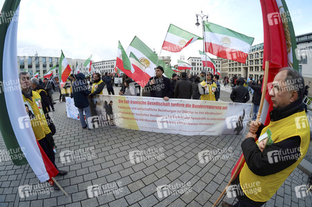 Proteste gegen die iranische Regierung in Berlin