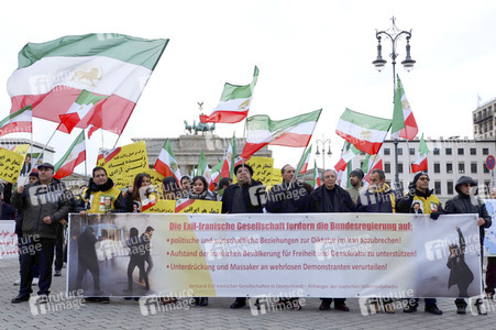 Proteste gegen die iranische Regierung in Berlin