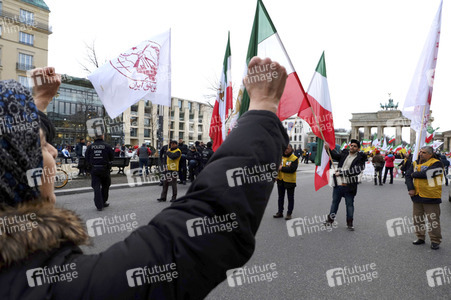 Proteste gegen die iranische Regierung in Berlin