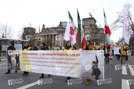 Proteste gegen die iranische Regierung in Berlin
