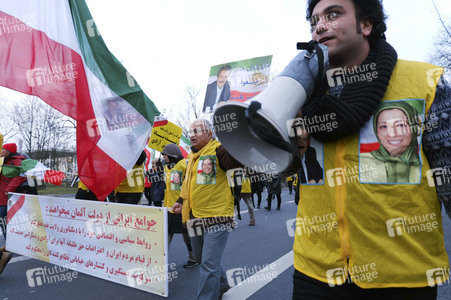 Proteste gegen die iranische Regierung in Berlin
