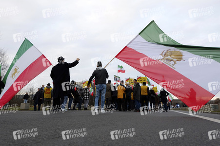 Proteste gegen die iranische Regierung in Berlin